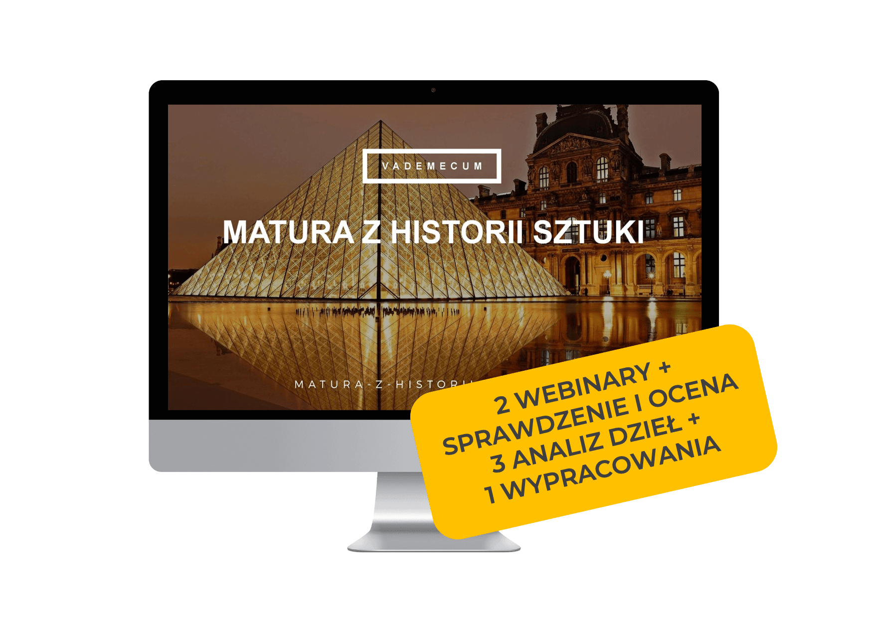 Vademecum "Matura z historii sztuki" - 2 webinary, sprawdzenie 3 analiz dzieł i wypracowania